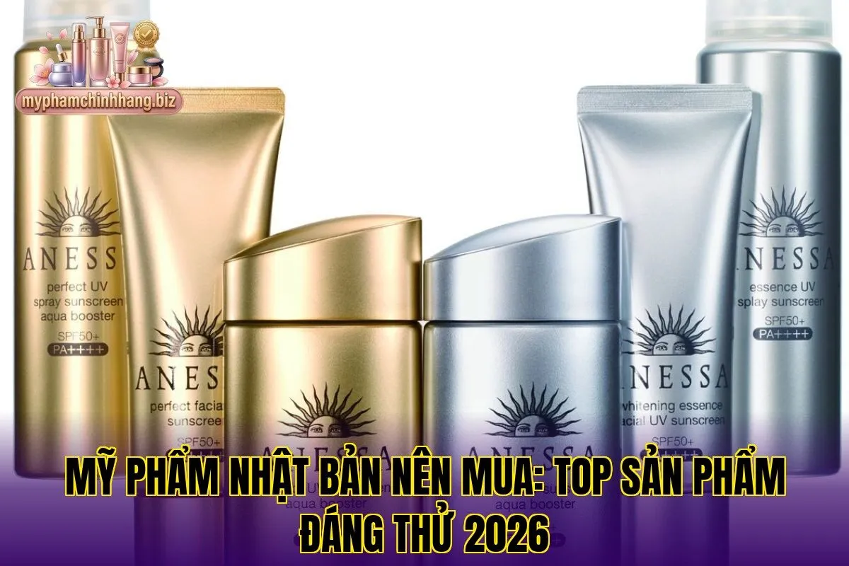 Mỹ phẩm Nhật Bản nên mua: top sản phẩm đáng thử 2026
