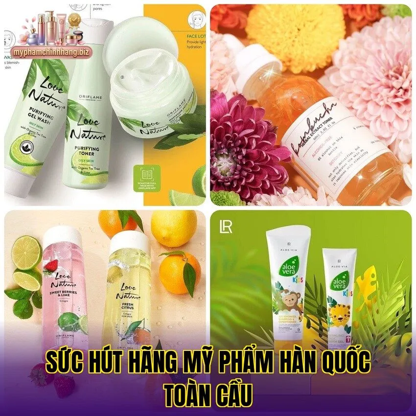 Sức hút hãng mỹ phẩm Hàn Quốc toàn cầu