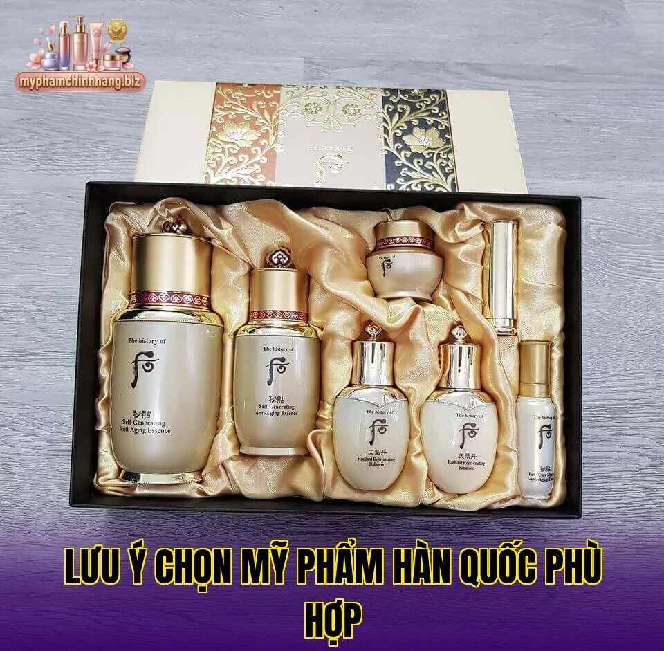 Lưu ý chọn mỹ phẩm Hàn Quốc phù hợp