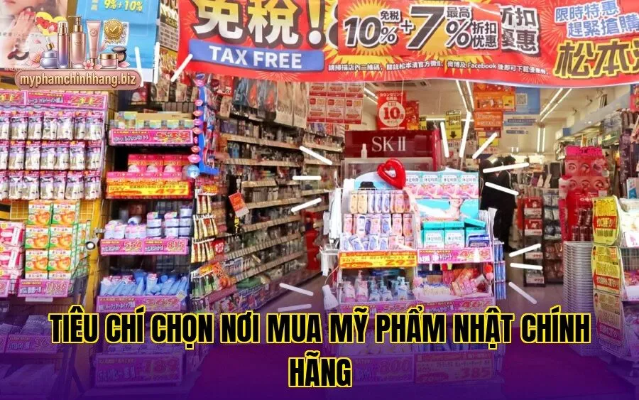 Tiêu chí chọn nơi mua mỹ phẩm Nhật chính hãng