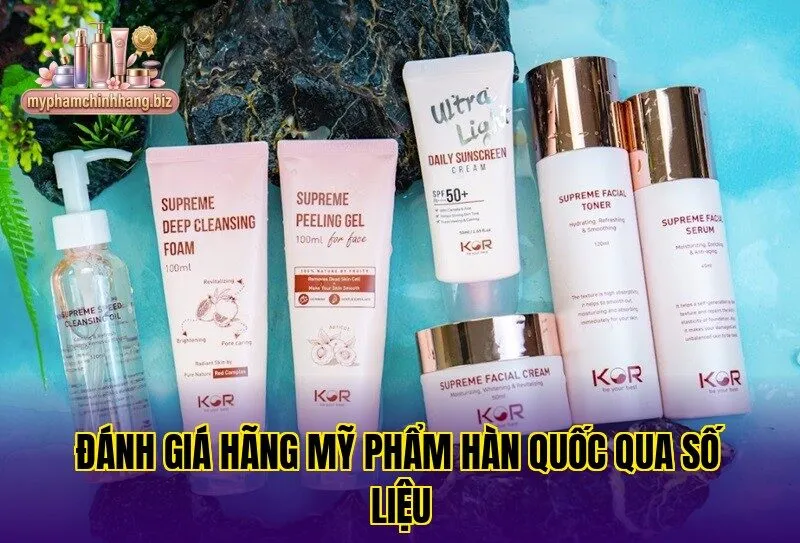 Đánh giá hãng mỹ phẩm Hàn Quốc qua số liệu