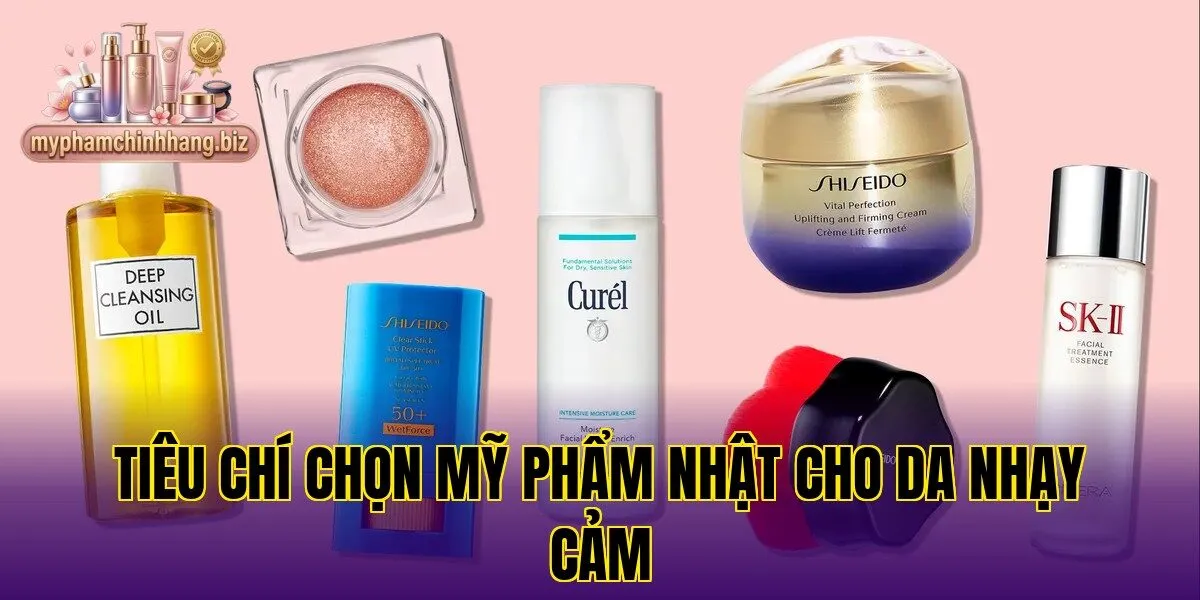 Tiêu chí chọn mỹ phẩm Nhật cho da nhạy cảm