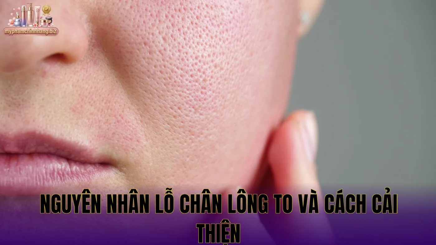 Nguyên nhân lỗ chân lông to và cách cải thiện