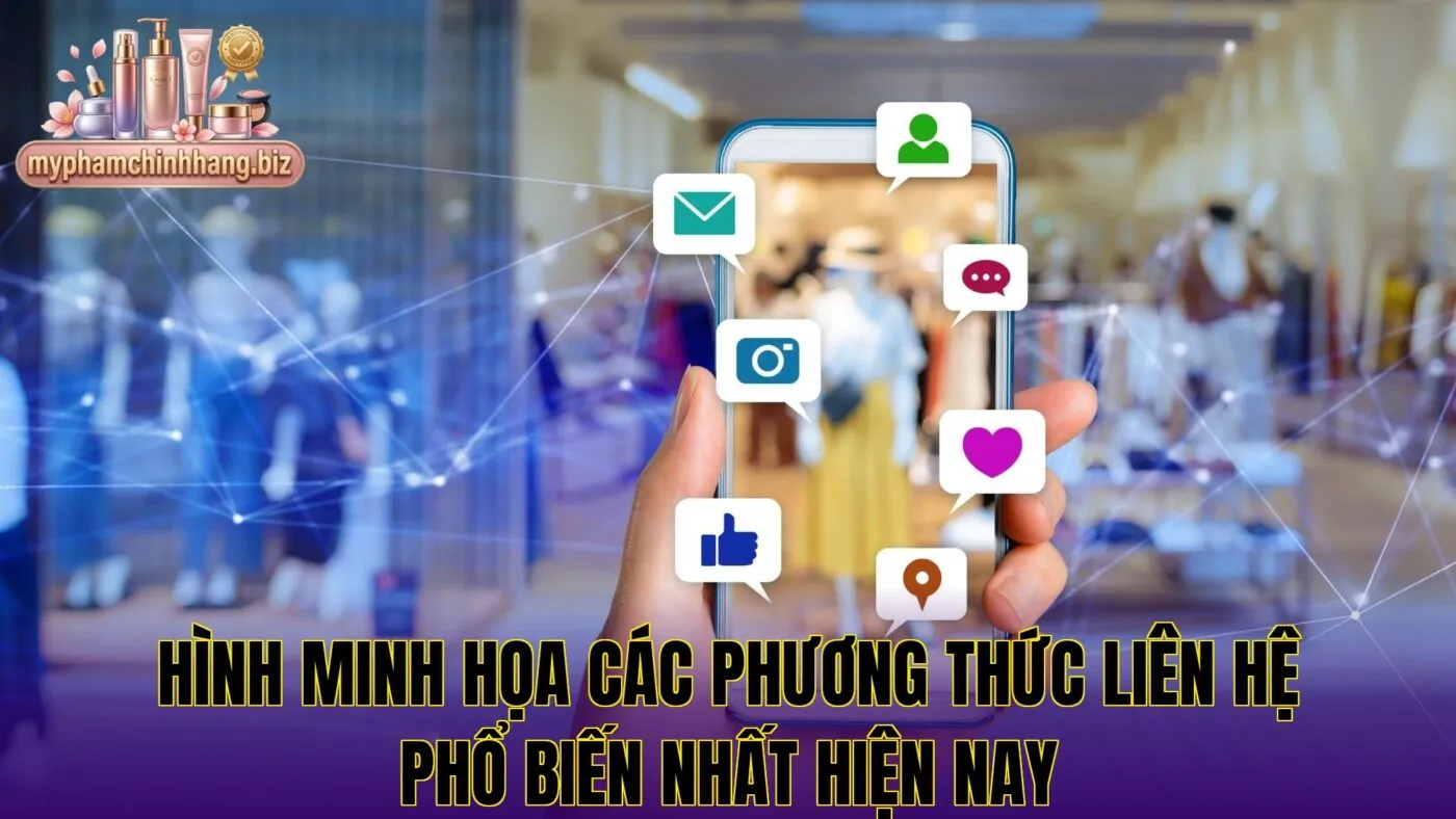 Hình minh họa các phương thức liên hệ phổ biến nhất hiện nay