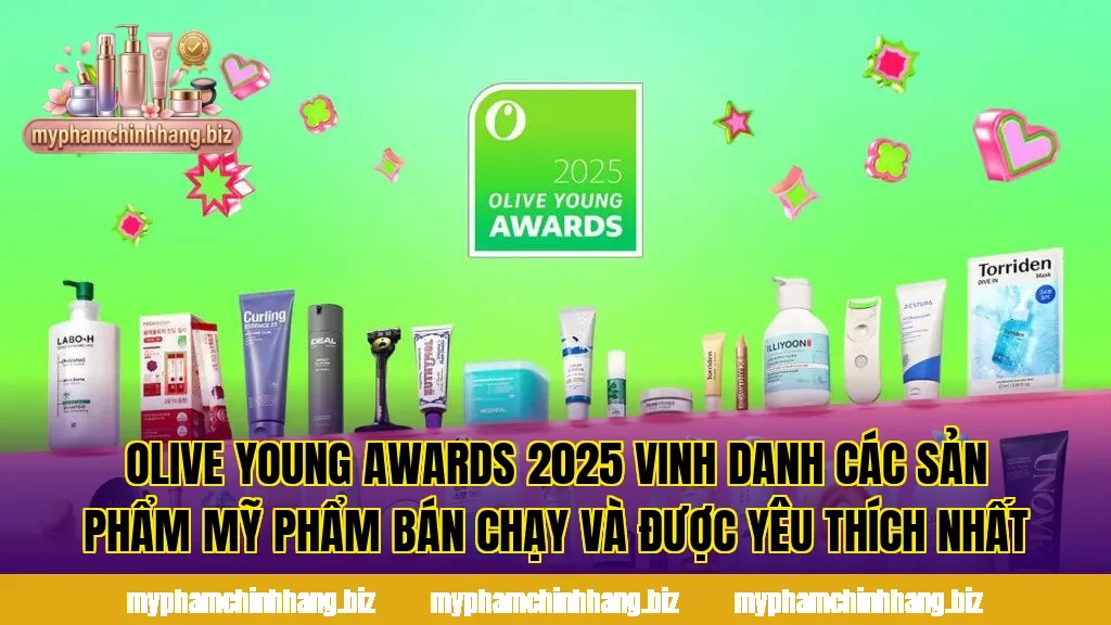 Olive Young Awards 2025 vinh danh các sản phẩm mỹ phẩm bán chạy và được yêu thích nhất
